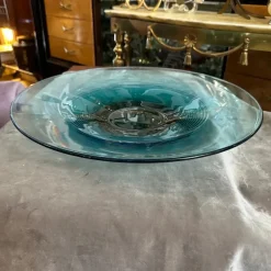 Pamono Modern Green and Black Murano Glass Centerpiece from Veart, 1980s> Dinnerware Accessories