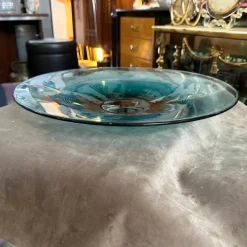 Pamono Modern Green and Black Murano Glass Centerpiece from Veart, 1980s><noscript><img width=