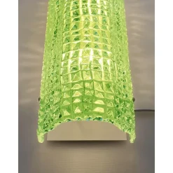 Pamono Modern Green Crocodile Wall Sconces in Murano Glass by Simoeng, Set of 2><noscript><img width=