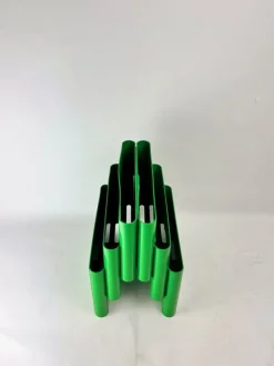 Pamono Modern Green Model 4675 Magazine Rack by Giotto Stoppino for Kartell, Italy, 1970s><noscript><img width=