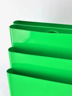 Pamono Modern Green Model 4675 Magazine Rack by Giotto Stoppino for Kartell, Italy, 1970s><noscript><img width=