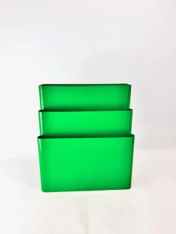 Pamono Modern Green Model 4675 Magazine Rack by Giotto Stoppino for Kartell, Italy, 1970s><noscript><img width=