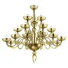 Pamono Modern Huge Champagne Murano Glass Chandelier by Simoeng> Ceiling Lights
