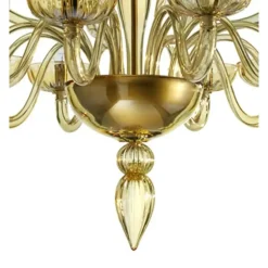 Pamono Modern Huge Champagne Murano Glass Chandelier by Simoeng><noscript><img width=