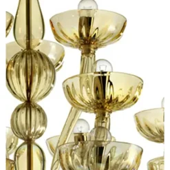 Pamono Modern Huge Champagne Murano Glass Chandelier by Simoeng><noscript><img width=
