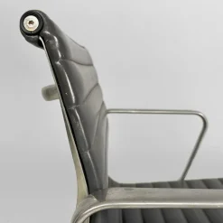 New Pamono Modern Italian Leather Office Chairs by Charles and Ray Eames for ICF, 1970s, Set of 2