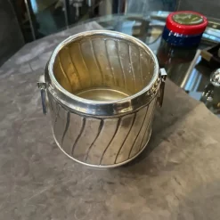 Pamono Modern Italian Silver Plated Wine Cooler by Calegaro, 1980s><noscript><img width=