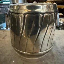 Pamono Modern Italian Silver Plated Wine Cooler by Calegaro, 1980s><noscript><img width=