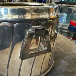 Pamono Modern Italian Silver Plated Wine Cooler by Calegaro, 1980s><noscript><img width=