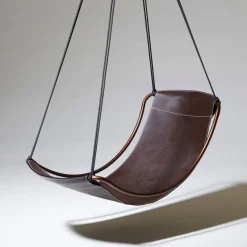 Outlet Pamono Modern Leather Sling Hanging Chair by Joanina Pastoll