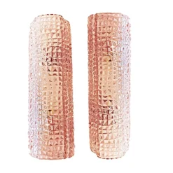 Pamono Modern Organic Pink Cocodrile Wall Sconces in Murano Glass by Simoeng, Set of 2><noscript><img width=