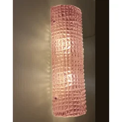 Pamono Modern Organic Pink Cocodrile Wall Sconces in Murano Glass by Simoeng, Set of 2><noscript><img width=