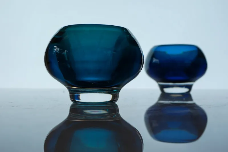 Pamono Modern Scandinavian Sommerso Glass by Mona Morales, 1960s, Set of 4> Glassware