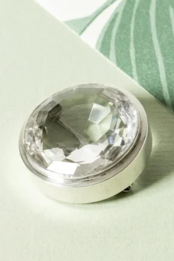 Pamono Modern Silver and Rock Crystal Brooch by Anders Högberg, 1972><noscript><img width=