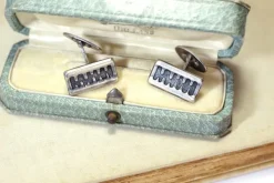 Outlet Pamono Modern Silver Cufflinks, Set of 2