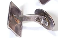 Outlet Pamono Modern Silver Cufflinks, Set of 2