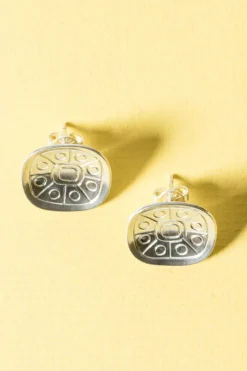 Outlet Pamono Modern Silver Earrings from Atelier Borgila, 1958, Set of 2