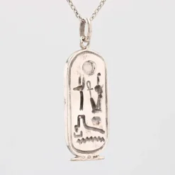 New Pamono Modern Silver Egyptian Cartouche Pendant