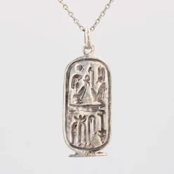 New Pamono Modern Silver Egyptian Cartouche Pendant