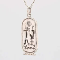 New Pamono Modern Silver Egyptian Cartouche Pendant