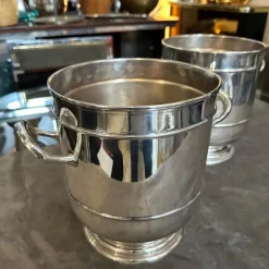 Pamono Modern Silver Plated Wine Coolers by Santandrea, 1970s, Set of 2