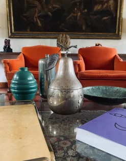 Pamono Modern Silver-Plated Pear Wine Cooler / Ice Bucket from Teghini Firenze, Italy, 1970s><noscript><img width=