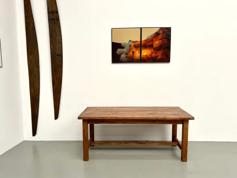 Outlet Pamono Modern Table in Pine, 1970s