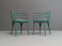 New Pamono Modern Viennese Set Thonet B 246 Chairs & T 142 Table by Josef Frank, 1930s, Set of 3