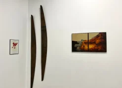 Pamono Modernist Diptych, 1970s, Oil on Canvas><noscript><img width=