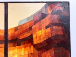 Pamono Modernist Diptych, 1970s, Oil on Canvas><noscript><img width=