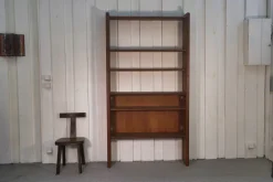 Best Pamono Modernist Elm Shelf by Pierre Chapo for Seltz, 1950s