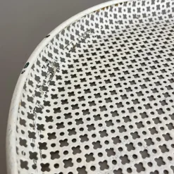 Pamono Modernist French Rigituelle Metal Tray attributed to Mathieu Matégot, 1950s><noscript><img width=