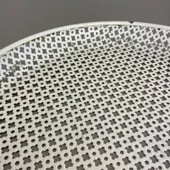 Pamono Modernist French Rigituelle Metal Tray attributed to Mathieu Matégot, 1950s><noscript><img width=