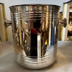 Pamono Modernist French Silver Plated Wine Cooler by Christofle, 1980s><noscript><img width=