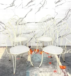 Pamono Modernist Garden Chairs by Lio Carminati, 1950s, Set of 4> Garden Seating