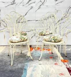 Pamono Modernist Garden Chairs by Lio Carminati, 1950s, Set of 4><noscript><img width=