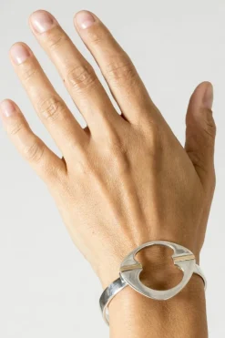 Online Pamono Modernist Gilded Silver Bangle from Horsens Sølvvarefabrik, 1960s