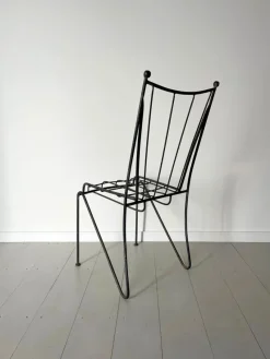 Sale Pamono Modernist Italian Iron Garden Chairs, 1960s, Set of 4