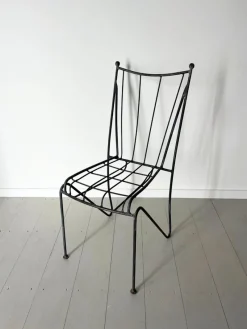Sale Pamono Modernist Italian Iron Garden Chairs, 1960s, Set of 4