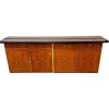 Pamono Modernist Sideboard in Radica and Gilded Metal, 1970s> Sideboards & Buffets