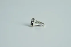 Pamono Modernist Sterling Silver Ring by Aksel Holmsen, Norway, 1950s><noscript><img width=