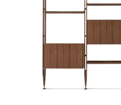 Pamono Modular Bookcase in American Walnut by Franco Albini for Cassina><noscript><img width=