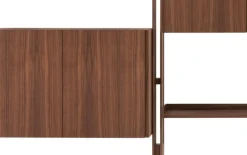 Pamono Modular Bookcase in American Walnut by Franco Albini for Cassina><noscript><img width=