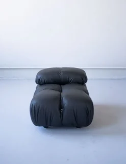 Pamono Modular Cameleonda Sofa in Black Leather by Mario Bellini for B&B Italia, 1970s, Set of 8><noscript><img width=
