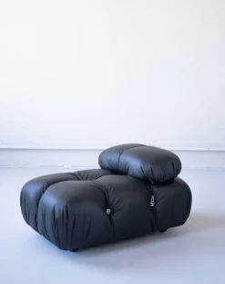 Pamono Modular Cameleonda Sofa in Black Leather by Mario Bellini for B&B Italia, 1970s, Set of 8><noscript><img width=