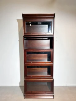 Pamono Modular Globe Wernicke Style Cabinet in Mahogany> Cabinets & Wardrobes