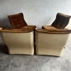 Sale Pamono Modular Sofa in Brown Velvet from Airborne, 1970s, Set of 4