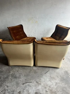 Sale Pamono Modular Sofa in Brown Velvet from Airborne, 1970s, Set of 4