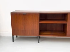 Pamono Modular Teak Sideboard with Dry Bar by Herbert Hirche for Holzäpfel, 1960s