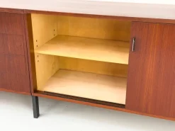 Pamono Modular Teak Sideboard with Dry Bar by Herbert Hirche for Holzäpfel, 1960s
